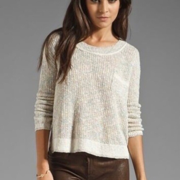 Free People / Sweet Jane cream lace back pull over / Size XS - Picture 9 of 9